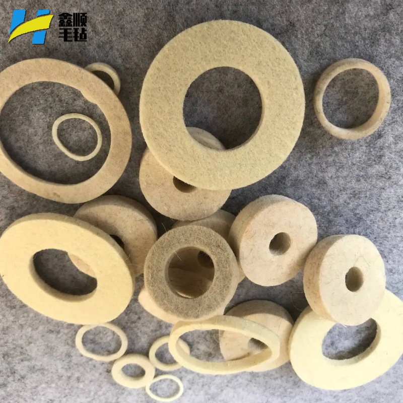 Wholesale Various Colors of Oil Filter Special-Shaped Felt Pads, Oil-Absorbing Mechanical Gaskets, Motor-Backed Adhesive Seals, Industrial Wool Felt Pads