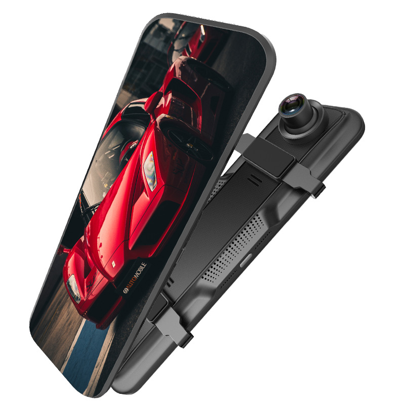 4KストリーミングバックミラーCarPlay Androidオートデュアル録画反転画像スマートナビゲーションドライブレコーダー