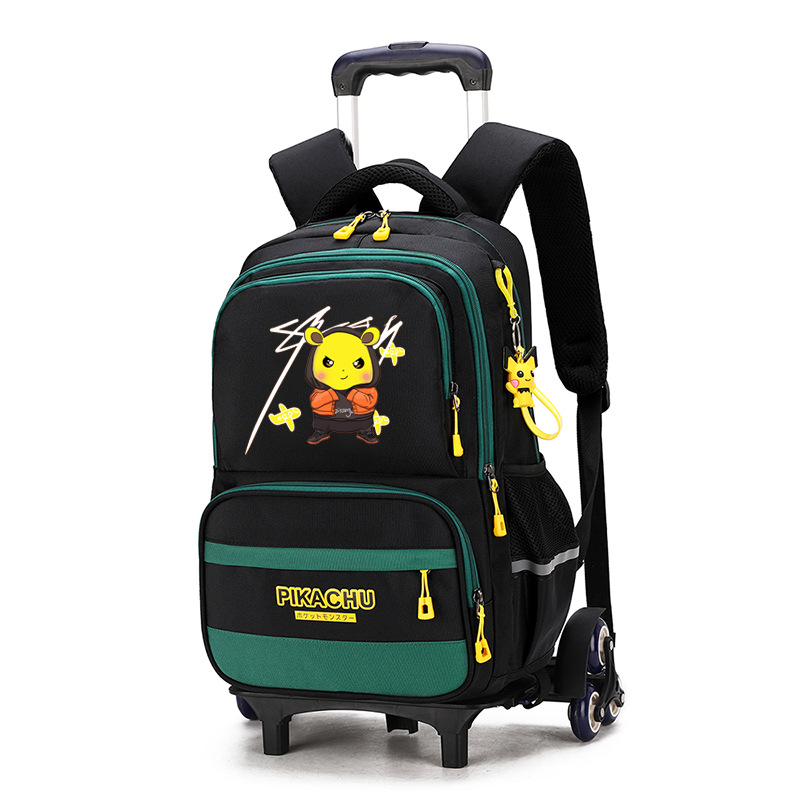 Una Generación de peces naturales niños tire de varilla bolsa 9-14 años mochila de dibujos animados transfronteriza para fines especiales