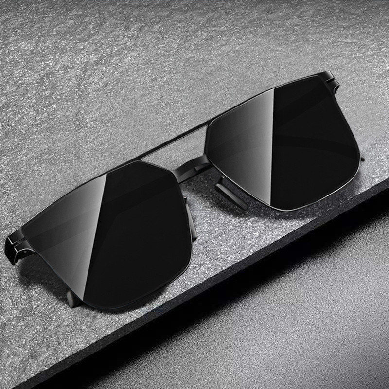 Sunglasses Green Film-plated Nylon Men's Fashion High-end Sense Sunglasses Riding Memory Ultra-elastic HD Women's Glasses