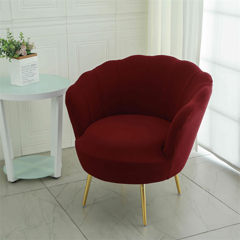 Cubierta de silla de pétalo nuevo jacquard elástico Four Seasons Universal maquillaje silla palillos cubierta arco anti-gato cero