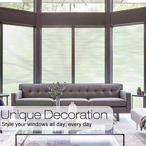 Factory wholesale new horizontal bar no-glue static glass film for glass windows and cabinets, removable static glass film