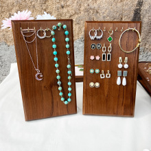 北美黑胡桃木实木珠宝展示道具耳钉耳环项链手链手镯陈列展示架