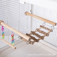 ハムスターのおもちゃのオウムのおもちゃの鳥のおもちゃの鳥の用品のハンギングチェーンの横のはしごのハンギングチェーンのブランコの母のブランコ