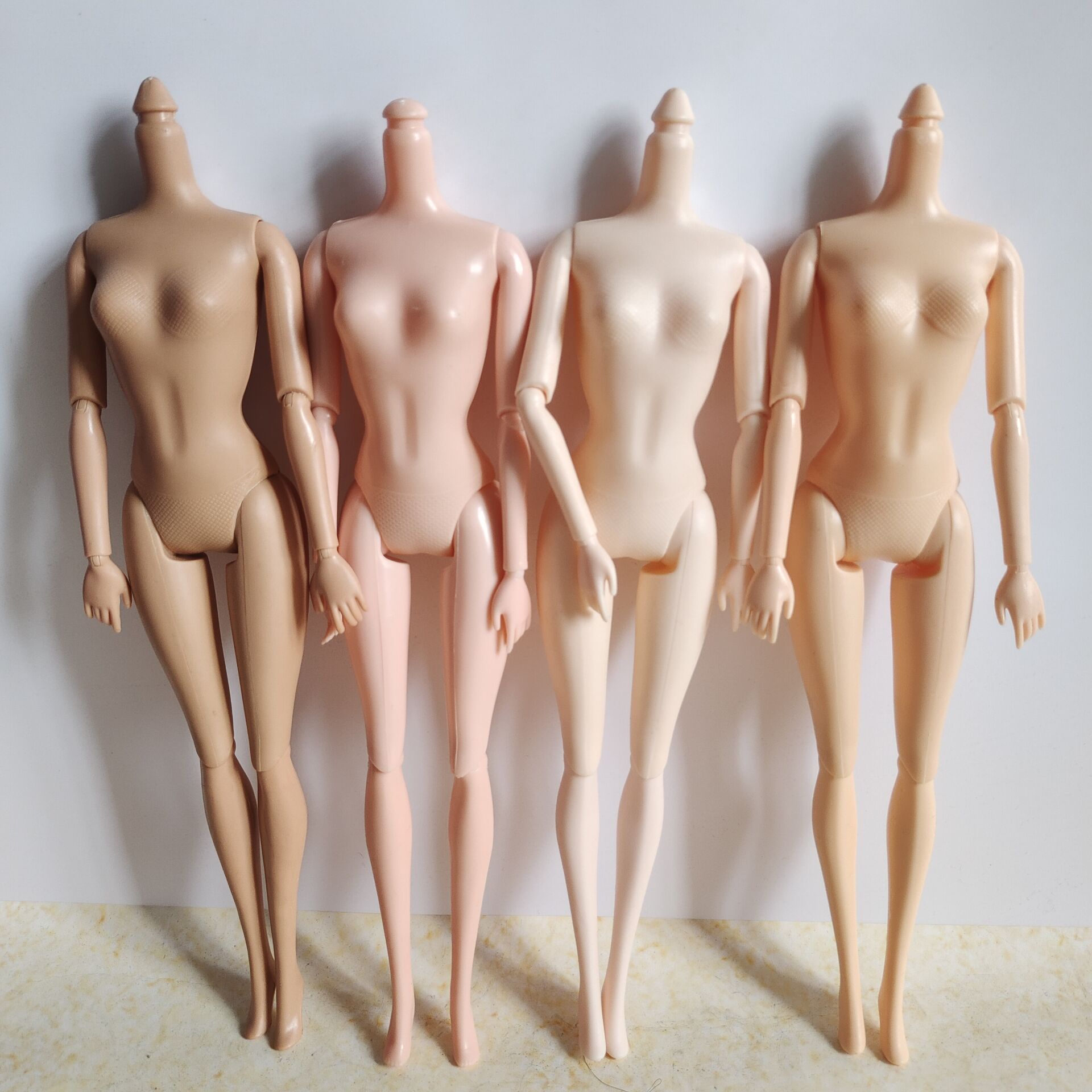 Solid 30cm Black Doll Body Doll 11 inch Girl Body Multi-joint Barbie Vinyl Doll Naked Doll