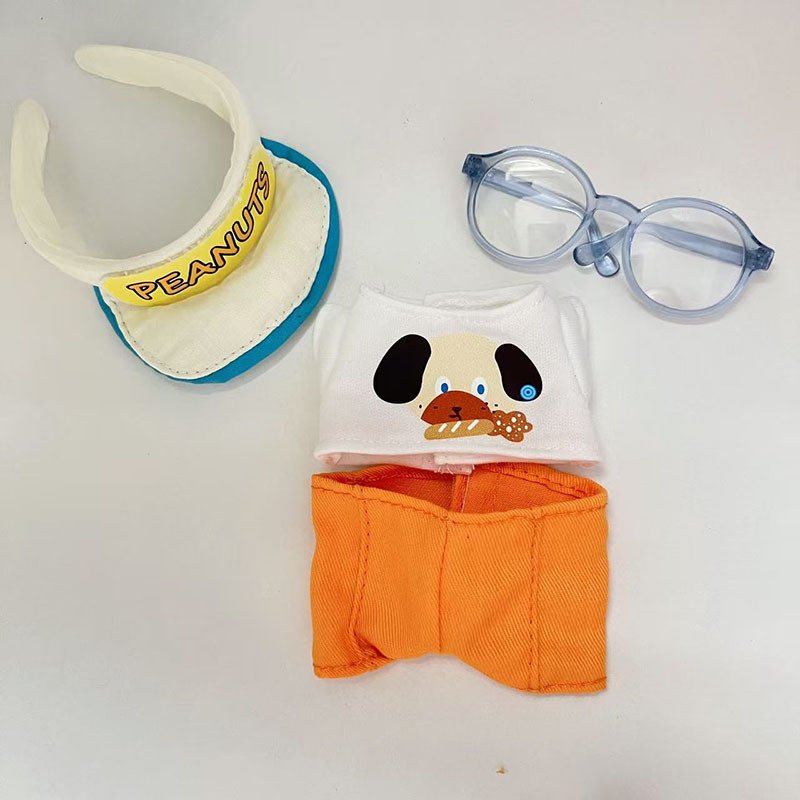 仅娃衣】毛绒挂件DIMOO搪胶衣服布鲁托娃衣小狗食趣套装可爱潮流|undefined
