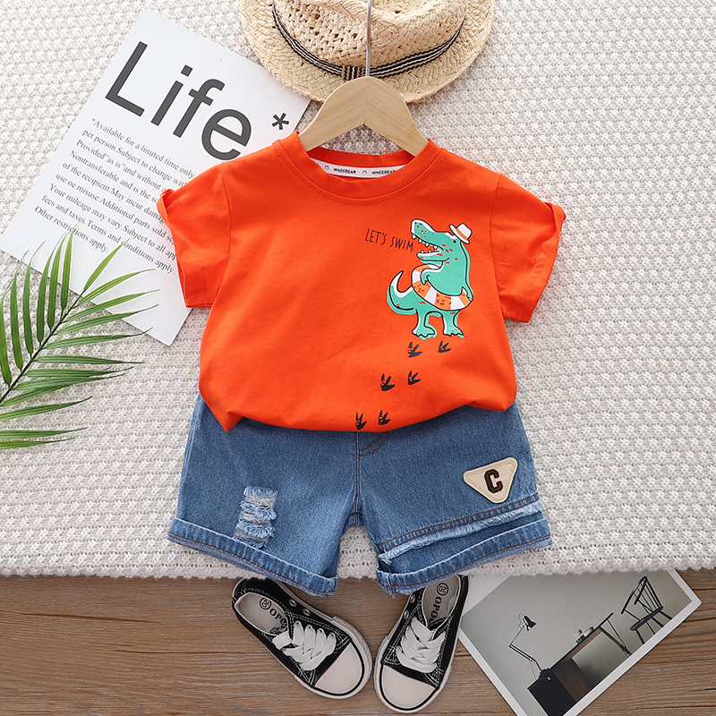 Dinosaur for swimming, with short sleeve