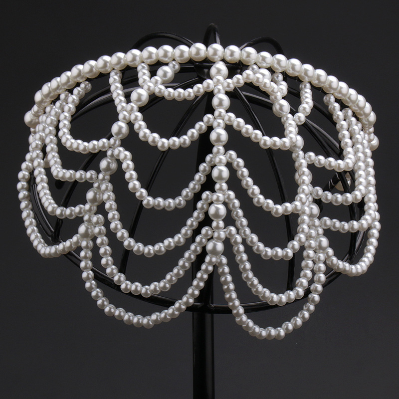 Women's Elegant Pearl Plastic Hair Band display picture 5