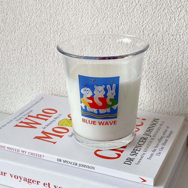 Minimalist Glass Mug For Breakfast Coffee And Cold Brew Drinks_voghion.com