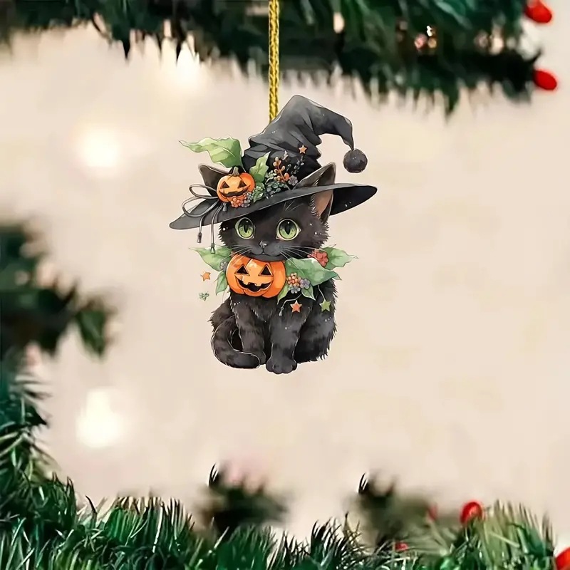 Nuevo cross-border Halloween Navidad caricatura adorable gato colgante decoración colgante de Navidad decoración colgante de automóvil