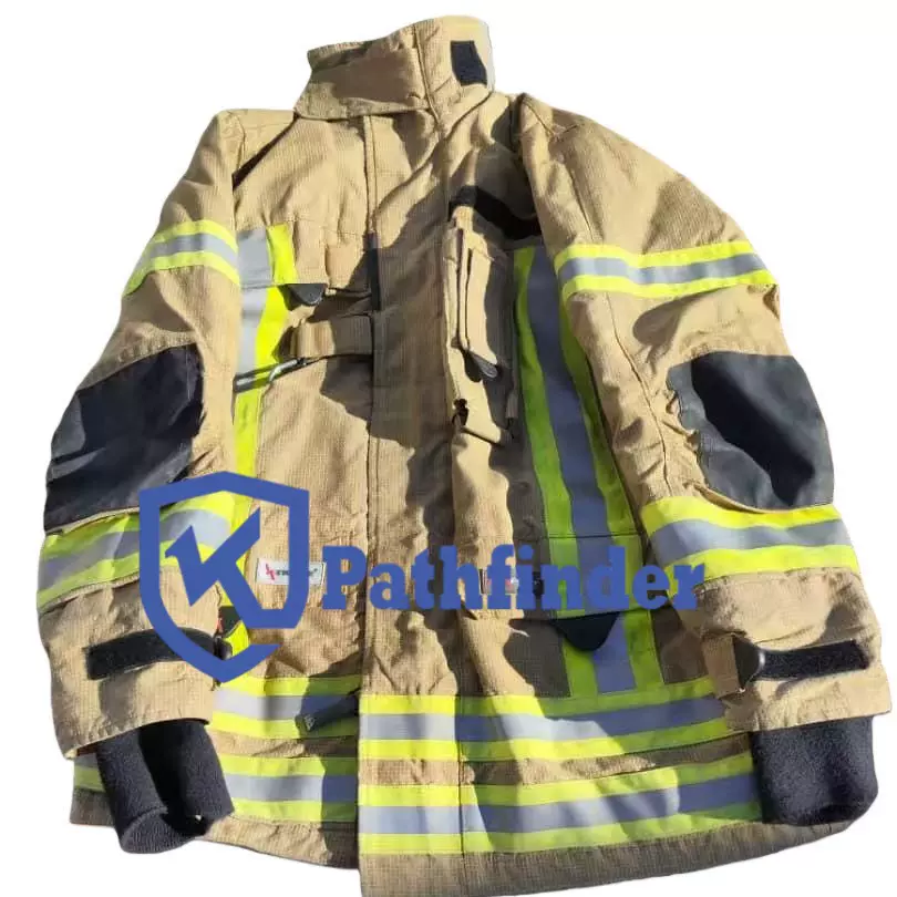 消防服套装外贸款土黄色芳纶战斗服防火防寒阻燃隔热抢险救援服装