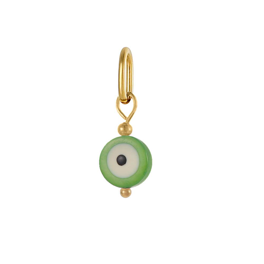 2g Weight Pendant Jewelry Making Type DIY Ornament Accessories Classification 1 Piece Quantity 304 Stainless Steel Material Devil's Eye Pattern All Seasons Season Polished Finish Plating Design Simple Style, Classic Style Style 1 Piece 304 Stainless Steel Devil's Eye Polished Pendant DIY Ornament Accessories 7