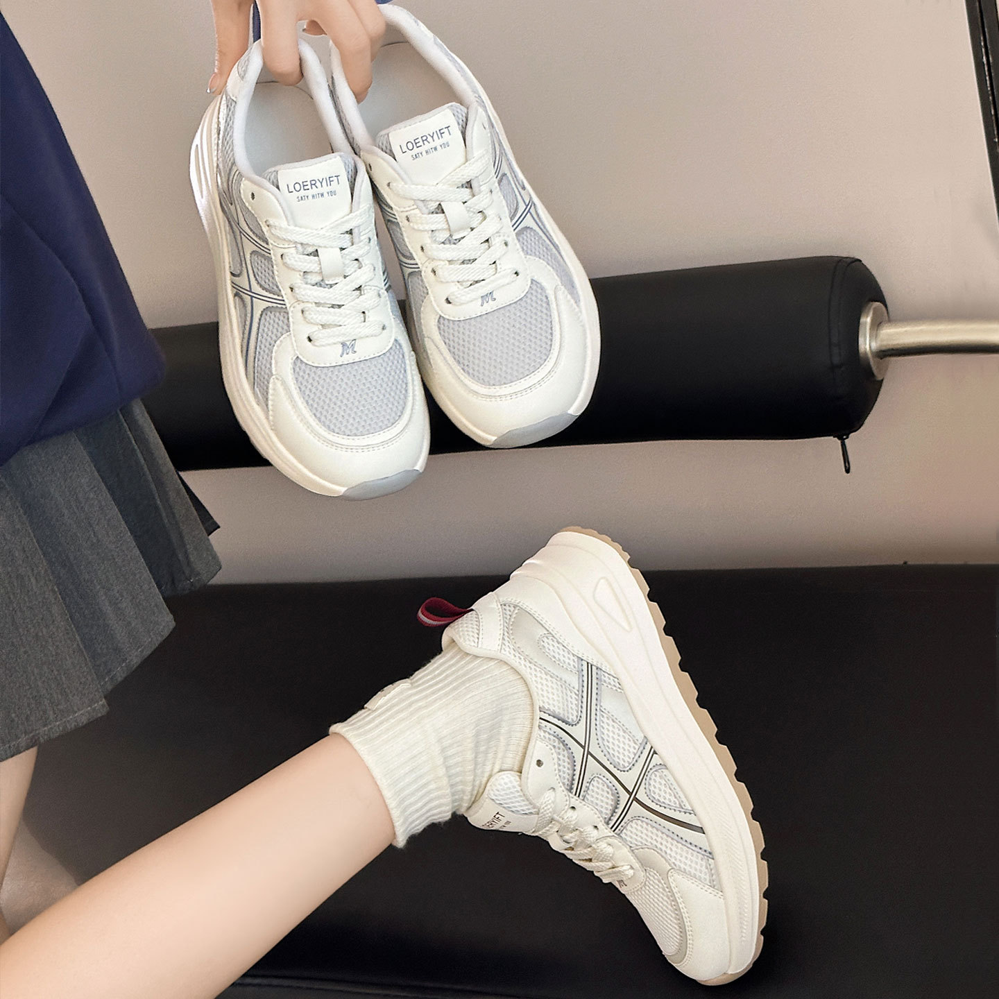 Dad Shoes for Women Showing Small Feet 2025 Autum New Shoes Versatile Women's Lightweight Soft-Soled Sports Shoes Casual Women's Shoes