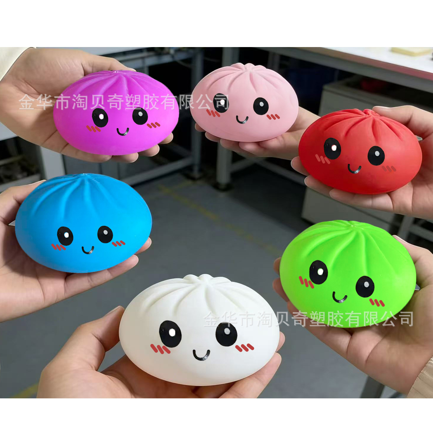 Pan descompreso pellizco juguetes divertidos prensando simulación de comida jugando pellizco harina descompreso bola set de vapor al por mayor