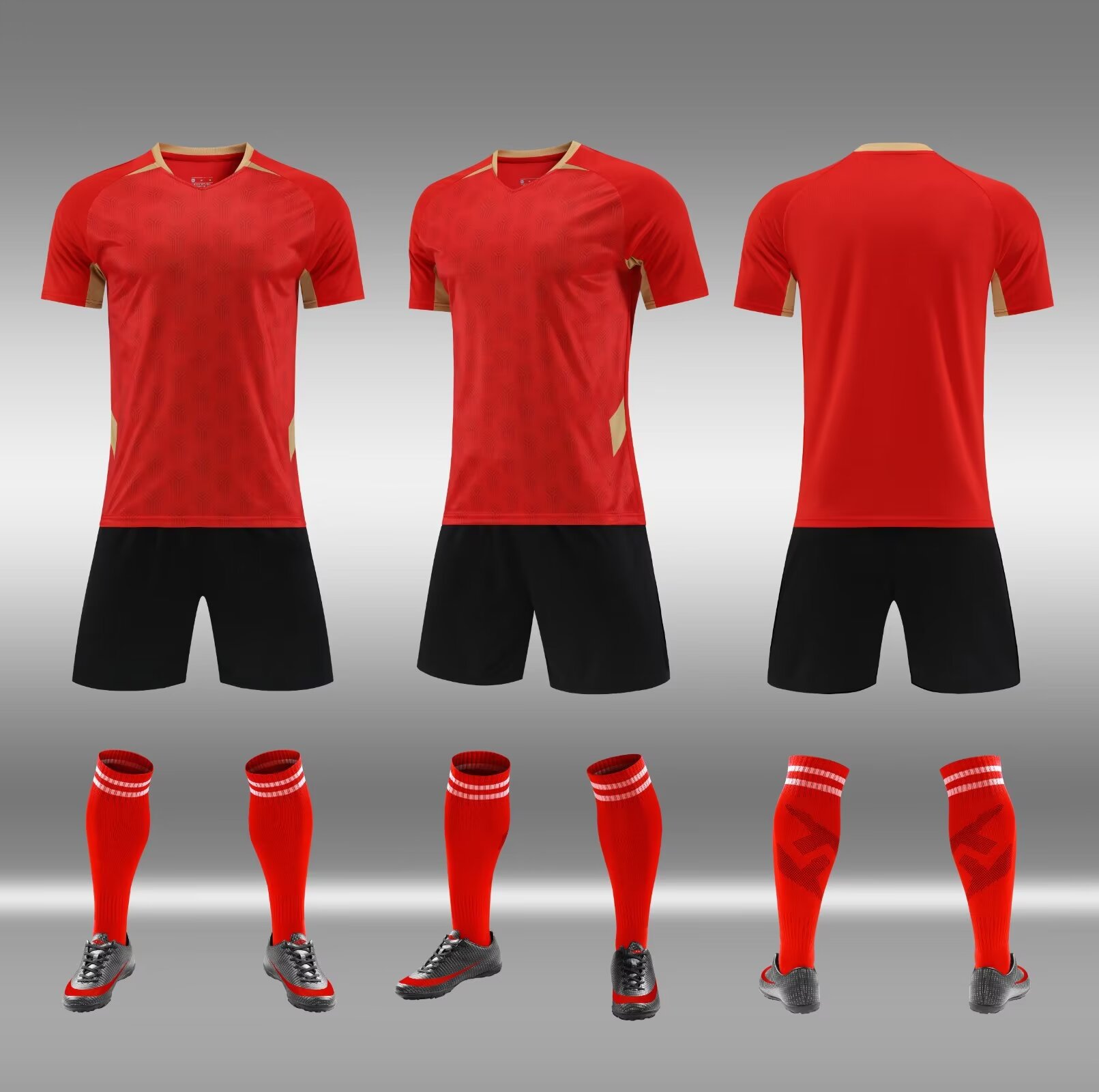 Summer short sleeved children's student training suit set, jerseys, sports team uni, men's and women's football_voghion.com