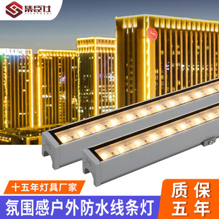 LED Line Light Outdoor Waterproof Exterior Wall Lighting Engineering Guardrail Tube 24V Contour Light Marquee Source Factory