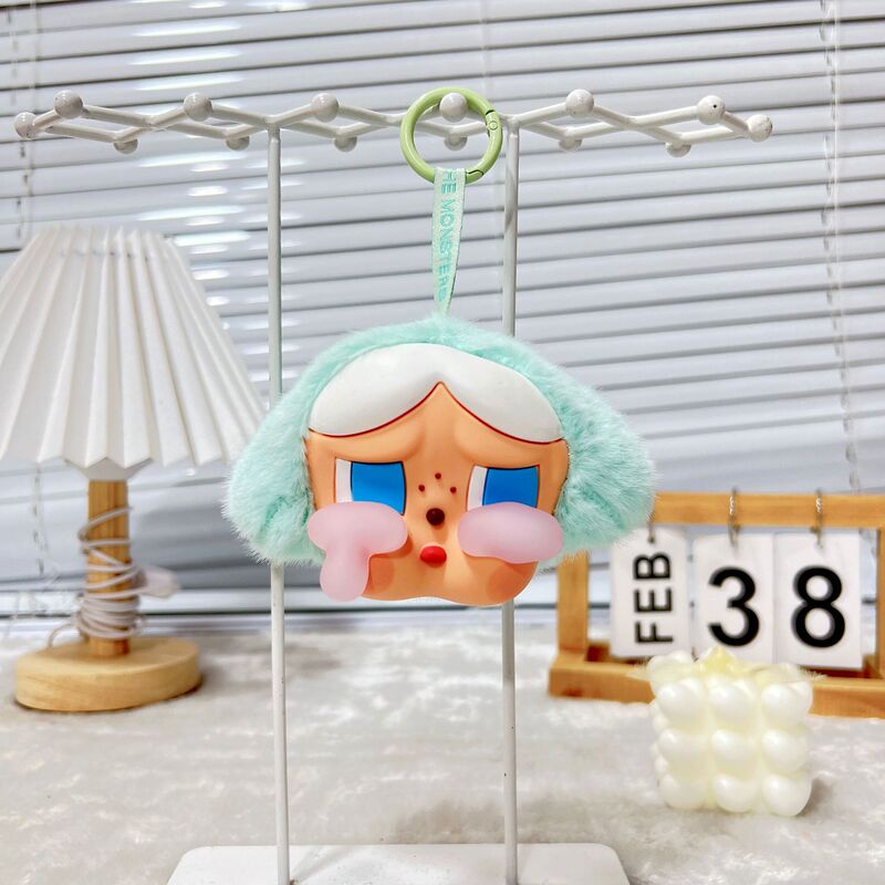 かわいいビニール泣き子ヘッドペンダントぬいぐるみ漫画バッグペンダントキーホルダー布人形人形|undefined