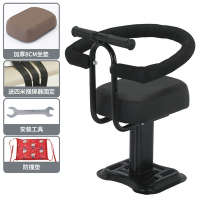 Baby Seat for Carrying — Electric car child seat - thickened-hummer-black-single-seat-armrest-large-circle