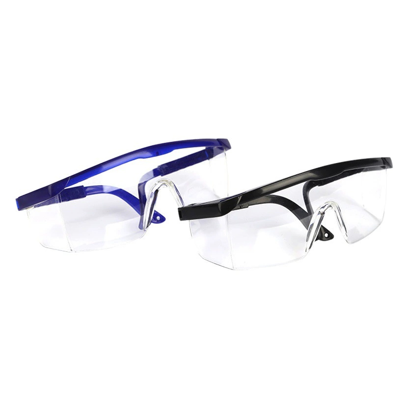 Поставка телескопических ножных защитных очков сине-белых защитных очков шлифовальный песок пыленепроницаемые водонепроницаемые удароударные очки