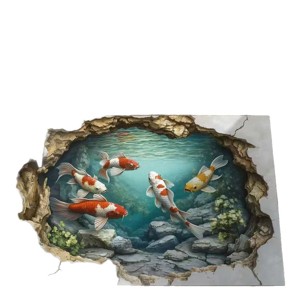 3d Illusion Bathroom Rug Soft Diatomite Chenille Non-slip Mat_voghion.com