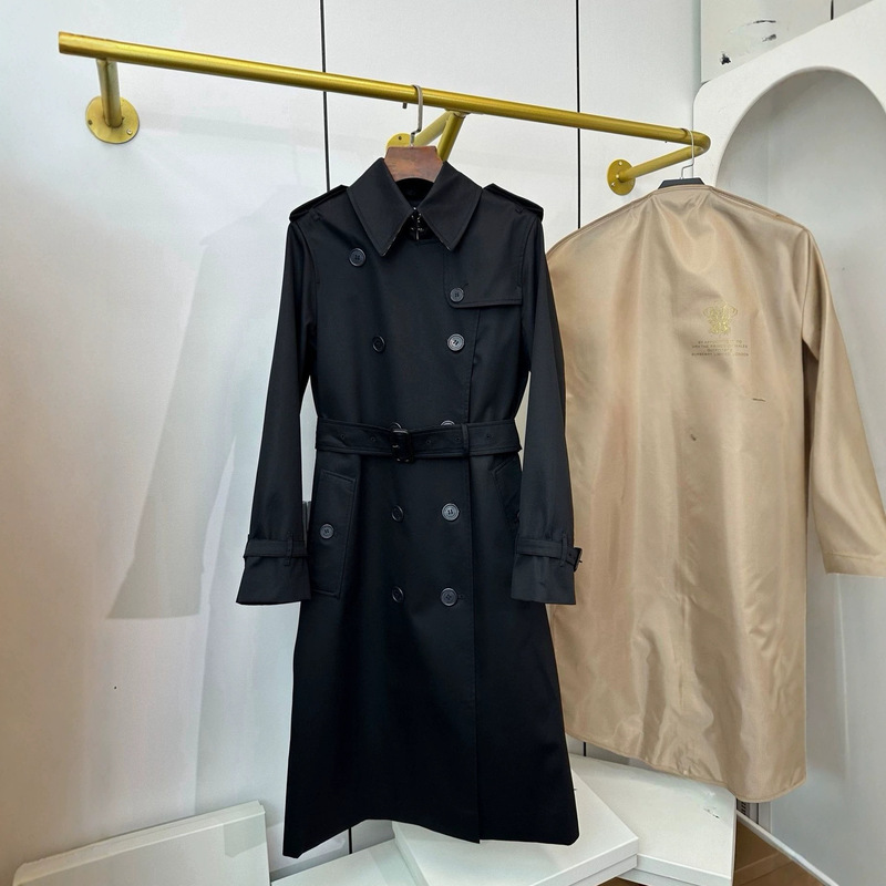 Nanyou Premium Version B-brand Bur Long Women's Kensington Coat [BBR Camden Waterloo Trench Coat]