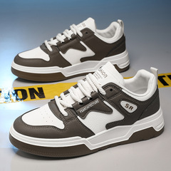 Men's 2024 Spring New Skate Shoes, Korean Style Trendy Bagel Shoes, Casual Sports Shoes for Men, Fashion Papal Shoes for Men