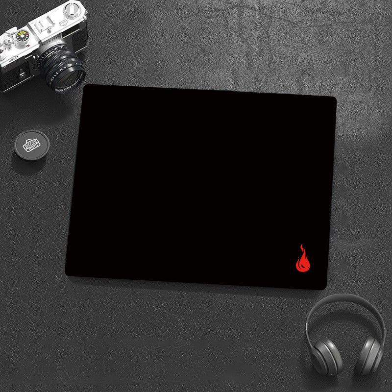 Factory black small fire mouse pad all black mouse pad computer pad desktop pad small mouse pad gift pad
