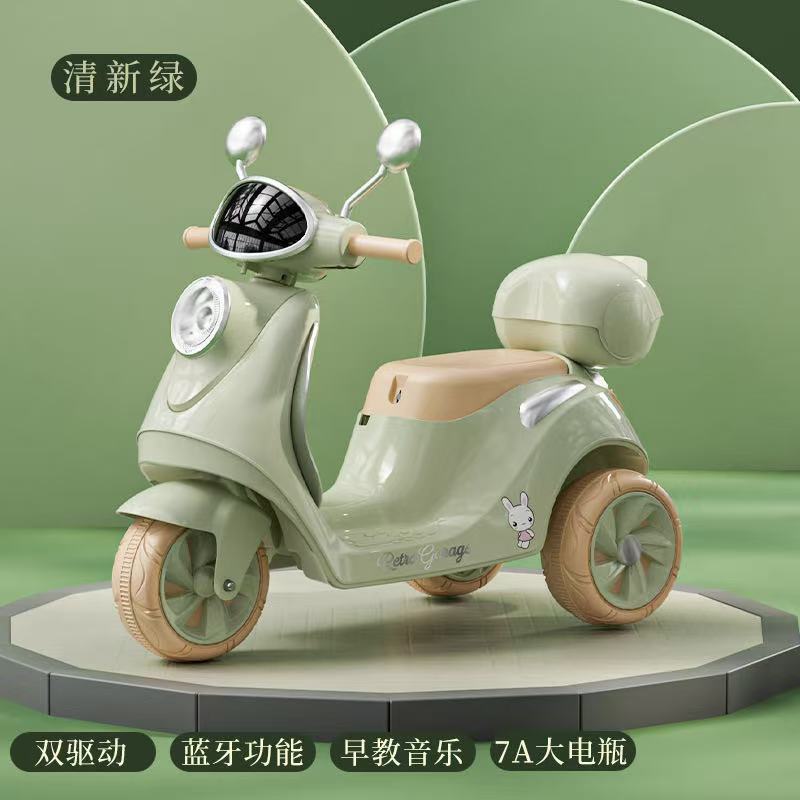 motocicleta eléctrica para niños triciclos para niños varones y mujeres coche de batería para niños se puede sentar en el coche de juguete de control remoto