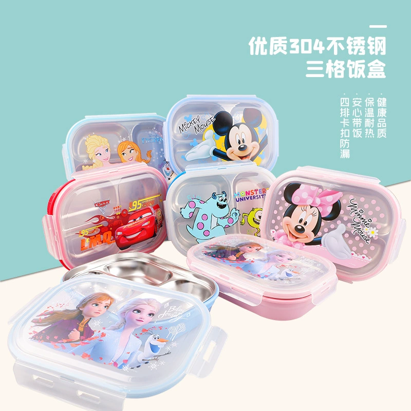 Tableware for feeding for students, lunch box, moisturizing capacious thermos, “Frozen”, material