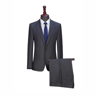 Customized Suit Suit Men's Business Suit Black Slim Professional Formal Interview Male Groom Wedding Dress