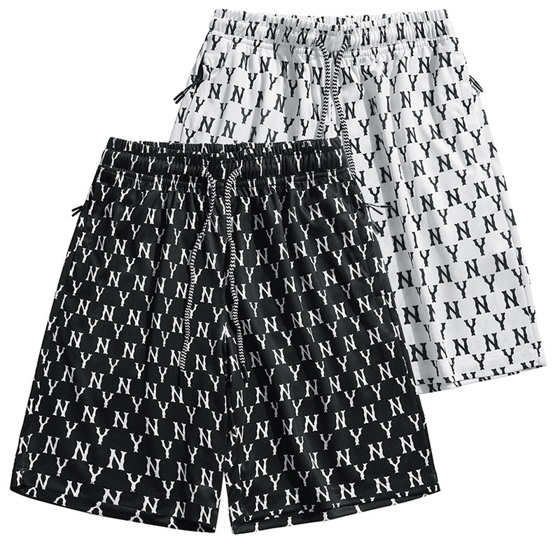 Shorts for men's summer fashion versatile capris, loose oversized casual printed trendy beach pants, thin pants_voghion.com