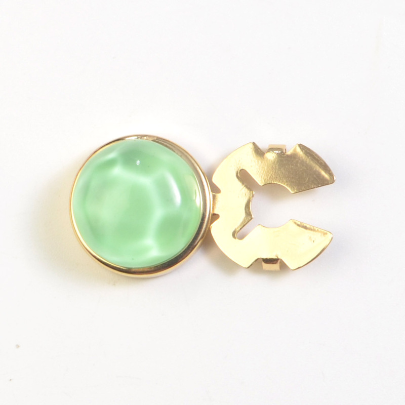 button cover 时尚彩色水波纹衬衣袖扣纽扣盖领扣钻饰扣纽扣套|undefined