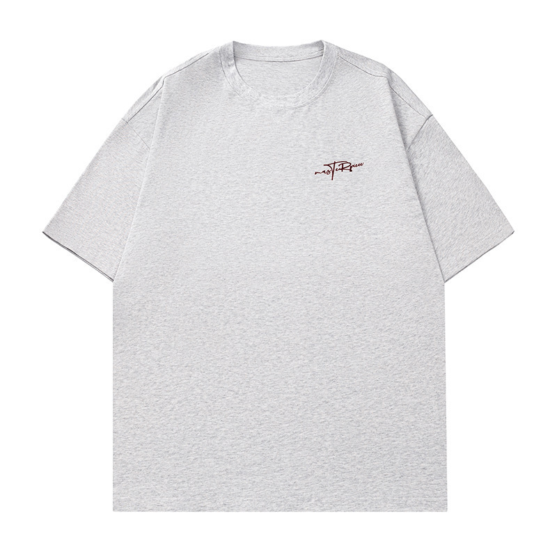 アメリカンレタープリント純綿半袖Tシャツメンズ夏新作Tシャツ日本製ゆったりトレンドブランドカップル半袖q|undefined