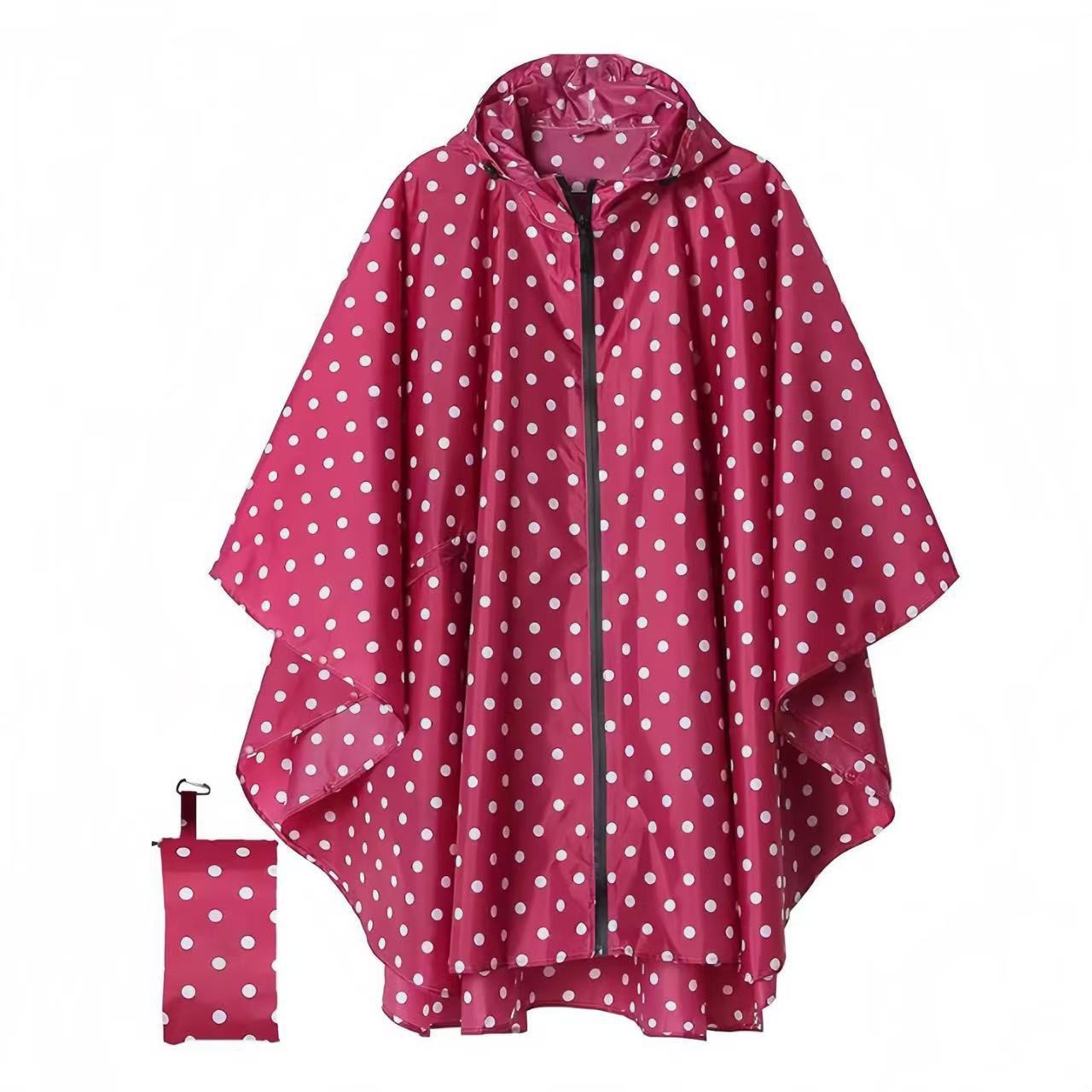 Japon ve Kore moda unisex panço yağmurluk açık bisiklet yürüyüş panço hafif baskılı fermuarlı yağmurluk panço