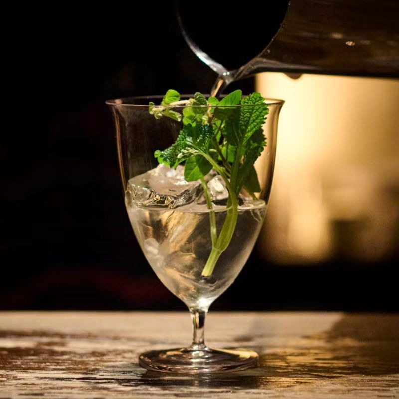 Taza de cóctel de vidrio japonés Kimura ultrafina de cristal hecho a mano taza de vino dulce taza de champán taza de vino taza de pie alto taza de vino