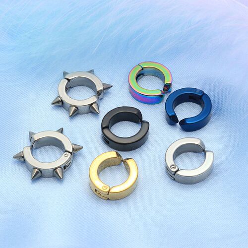 Wholesale simple U-shaped earring clips without piercing, men's and women's round earrings, fashionable and versatile ear jewelry accessories manufacturer