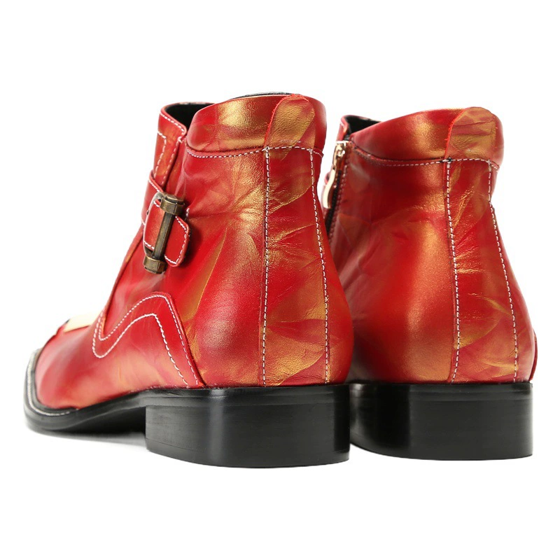 Ботинки Martin мужские из воловьей кожи осенне-зимние короткие ботинки деловые мужские ботинки с резьбой броги на толстой подошве ретро модные ботинки челси