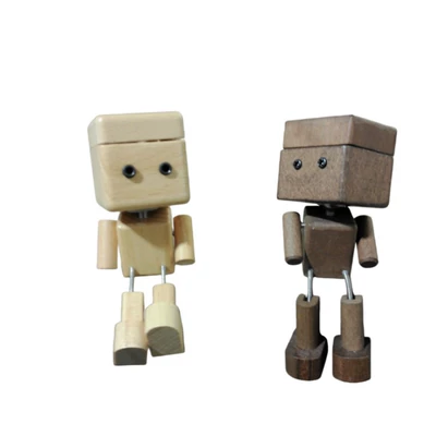 Car ornaments: Car Decoration with Shaking - cologne-a-pair-of-robots-with-covers