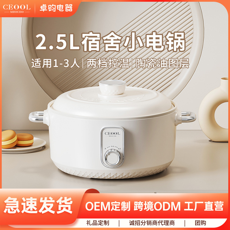 CEOUL多機能電気鍋 1～2人用 寮用小型電気鍋 家庭用小型電気鍋 ノンスティック電気フライパン 卸売|undefined