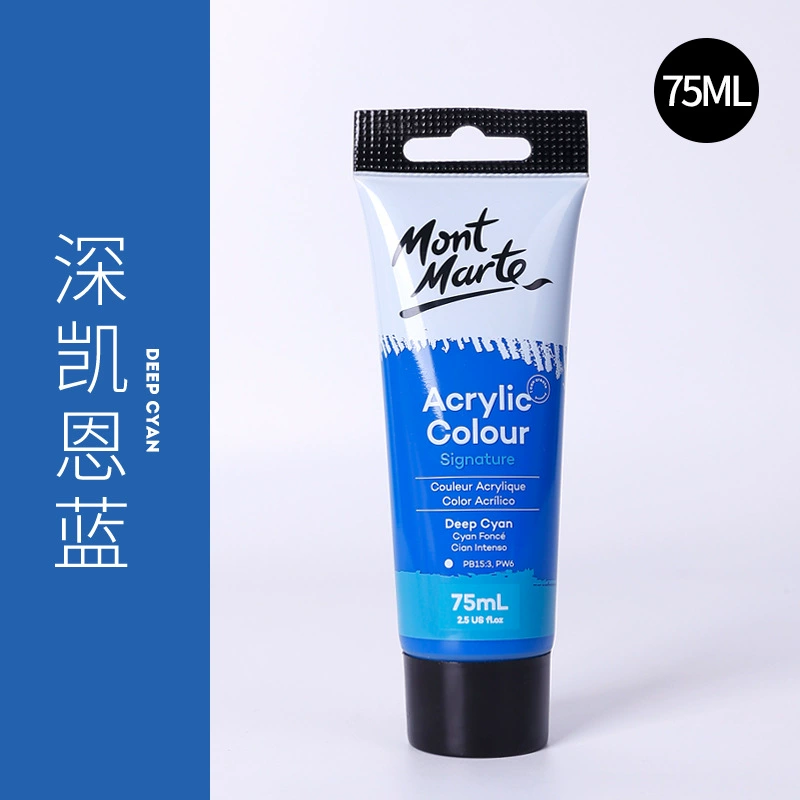 Краска для колонковых акриловых пигментов MONTAMRTE ACRYLIC 24 цветов - набор акриловых пигментов в коробке