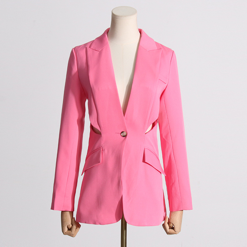 GraceChic Herbstkollektion 2025: Modischer Blazer mit figurformendem und beinschmeichelndem Design – der perfekte Anzug für Damen._voghion.com