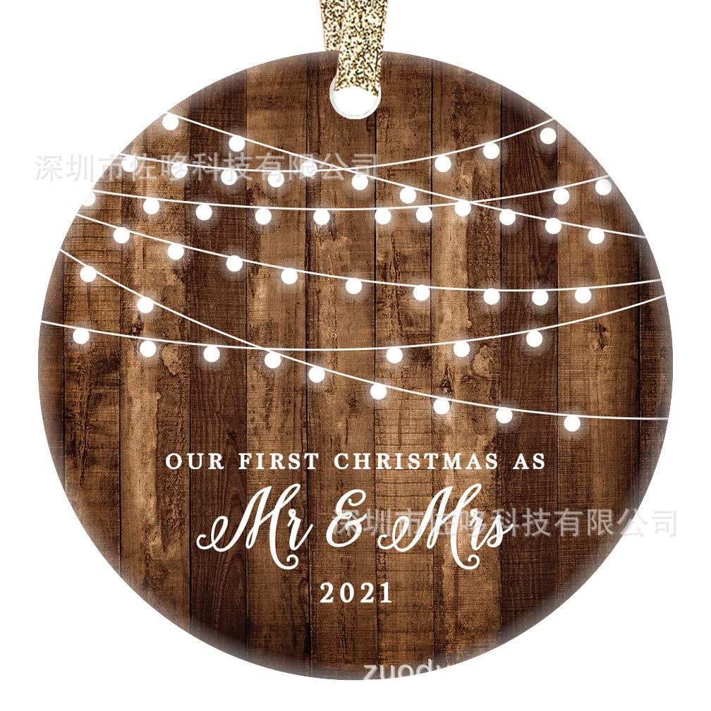 DIGIBUDDHA Forty Years Married Mr. & Mrs.Christmas Ornament