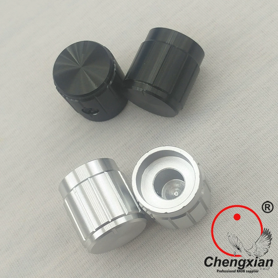 Автомобильная аудио ручка Электронные инструменты и оборудование Домашний динамик Шасси 15*16 Твердый полностью алюминиевый потенциометр Черный Серебристый