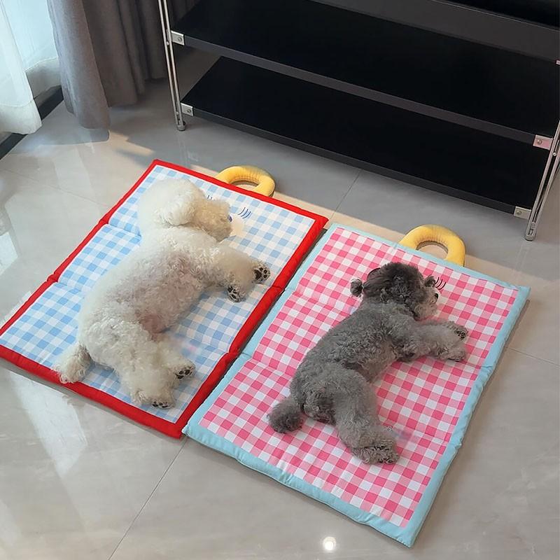 Pet Ice Mat Summer Dog Cooling Ice Nest Mat Cat Nest Dog Kennel Waterproof Sleeping Mat Machine Washable Sleeping Mat