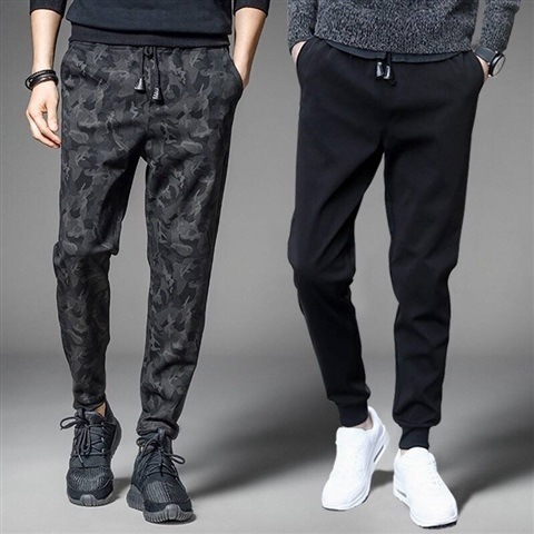 Men's Autumn Exercise Pants Casual Trendy Mini Straight Leg Youth Student Gathered Ankle 9/10 Pants Dropshipping
