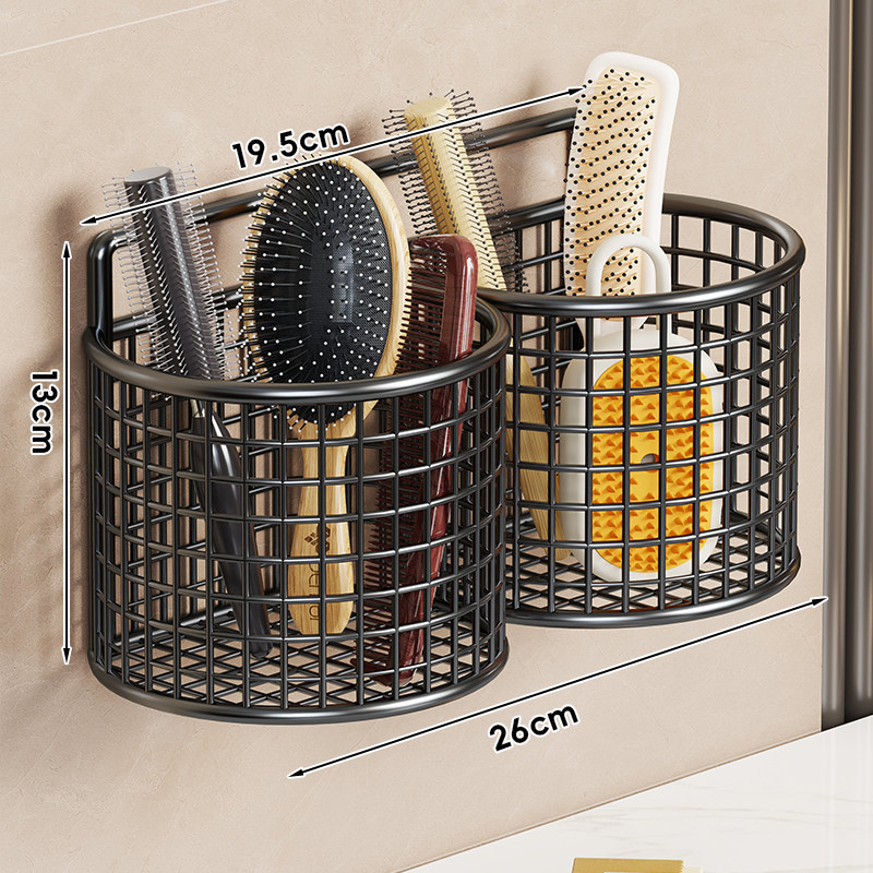 Organizador de Baño de Pared Sin Perforación, Multifuncional