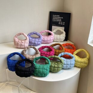 (Wholesale), small underarm bag with down, South Korea, western style