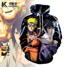 2025秋季新款欧美大码3d连帽卫衣火影忍者鸣人Wish上衣工厂批发