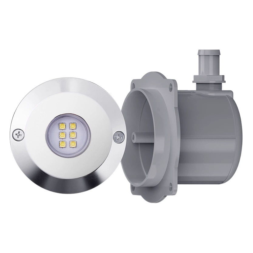 Трансграничная внешняя торговля 12/24V DC подводная лампа переменного тока белый свет желтый цветной светодиодный бассейн прожектор водяного дна