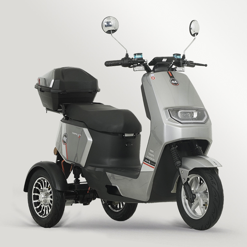 Nueva motocicleta eléctrica de tres ruedas, motocicleta eléctrica de ocio tripulada, motocicleta eléctrica de trepa de alto par
